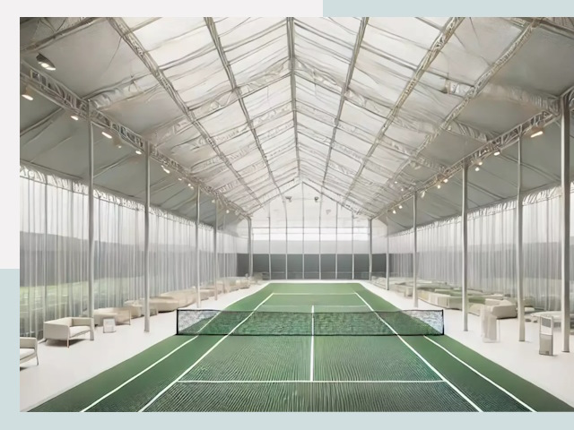 Строительство теннисных кортов в Северске