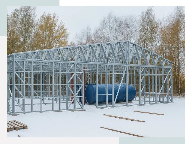 Металлические ангары в Северске