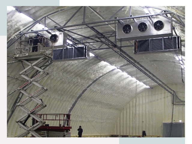 Оснащение ангаров в Северске